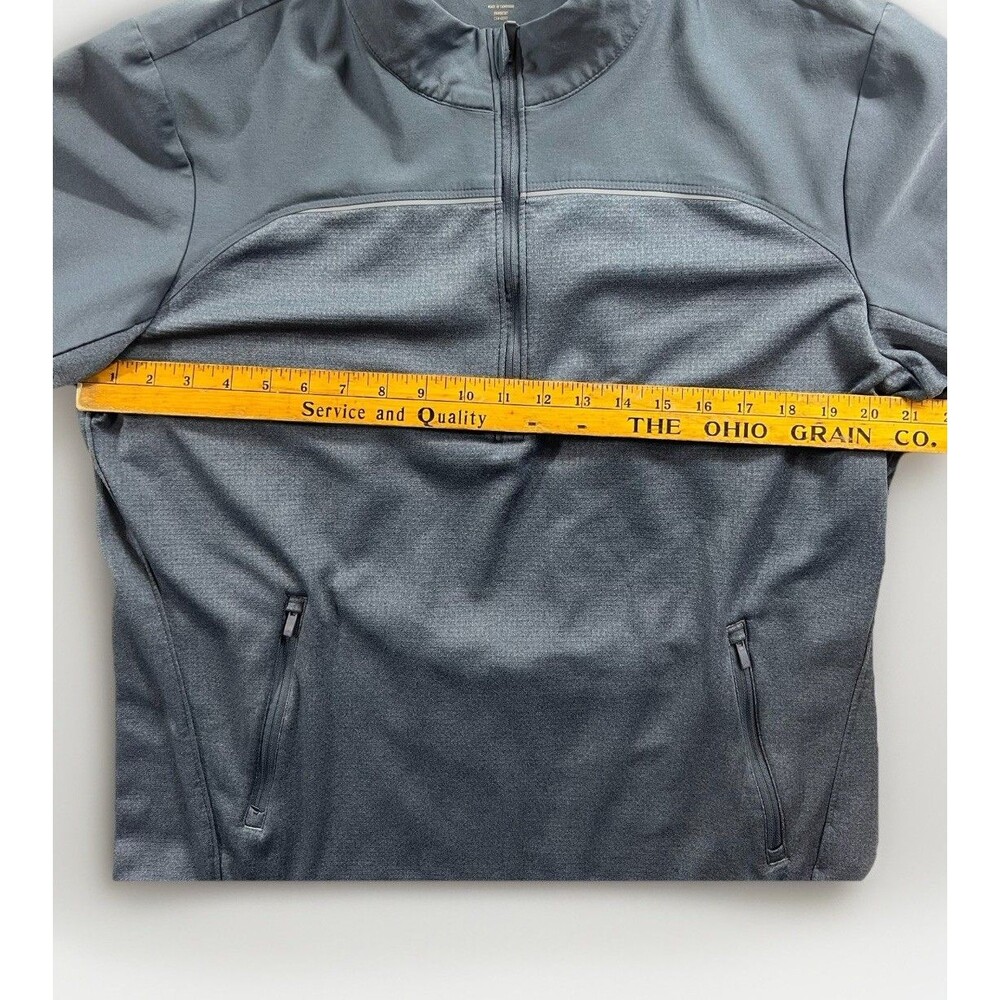 Adidas Mens Quater Zip Golf  Pullover‎ Blue Gray Color Size Large Activewear - Picture 2 of 7
